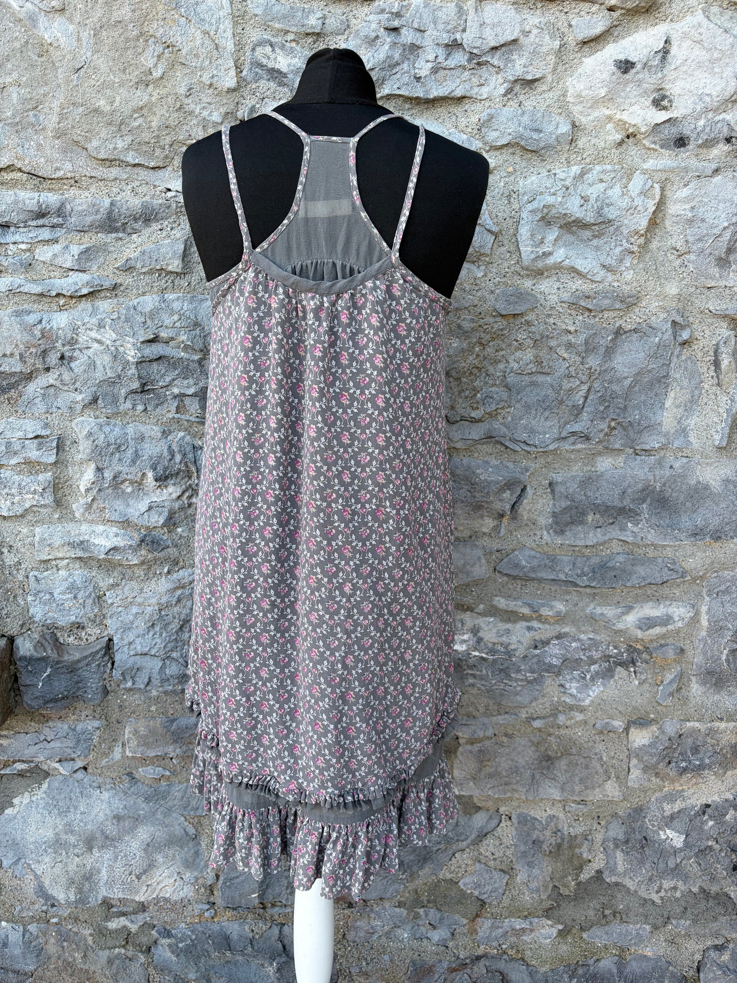 Brown silk dress uk 8-10