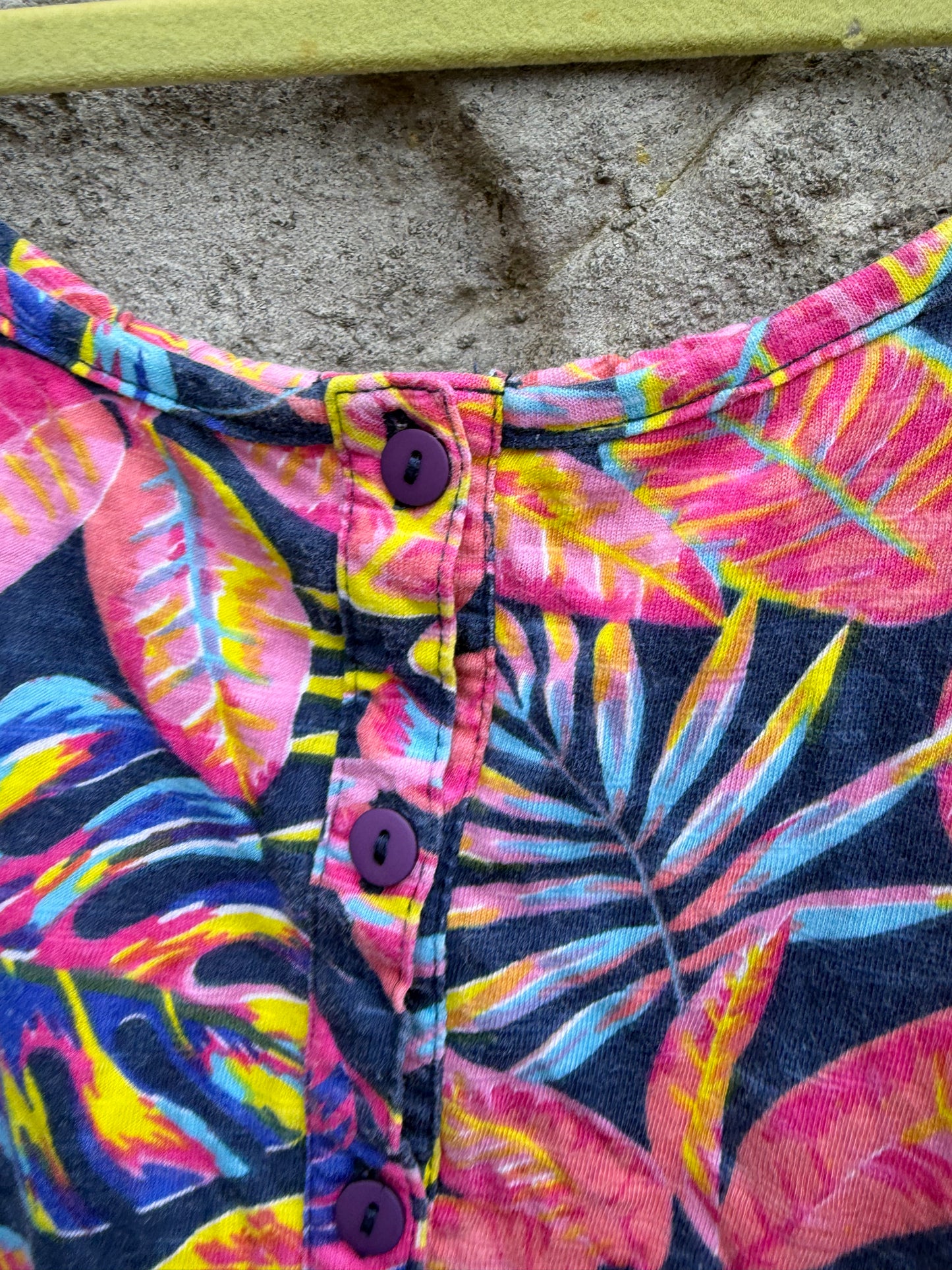 Colourful tropical jumpsuit  9-10y (134-140cm)