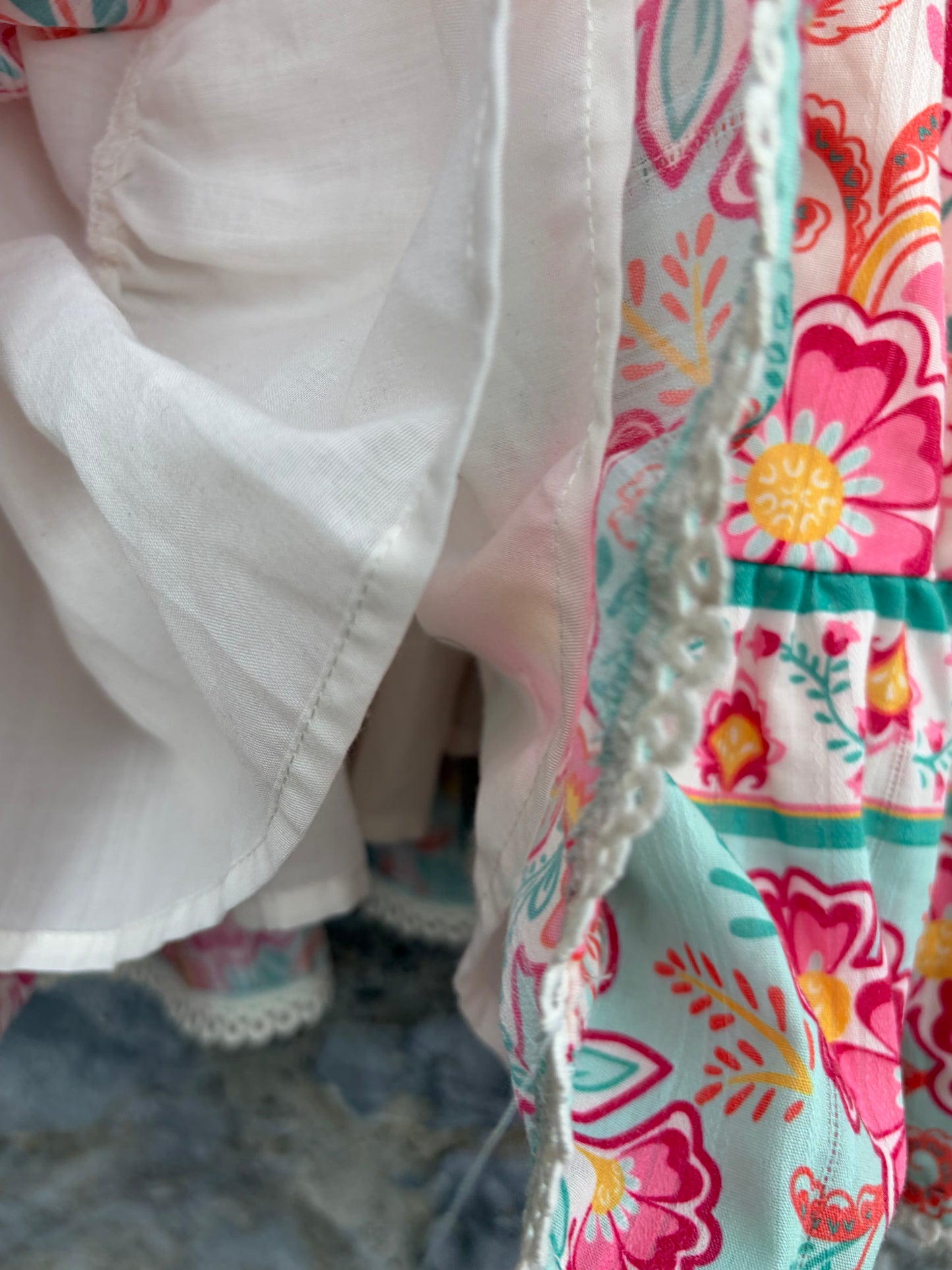 Floral strappy dress 2-3y (92-98cm)