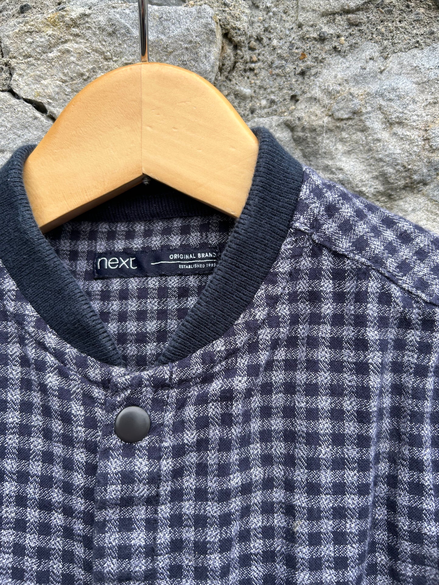 Grey check overshirt  4-5y (104-110cm)