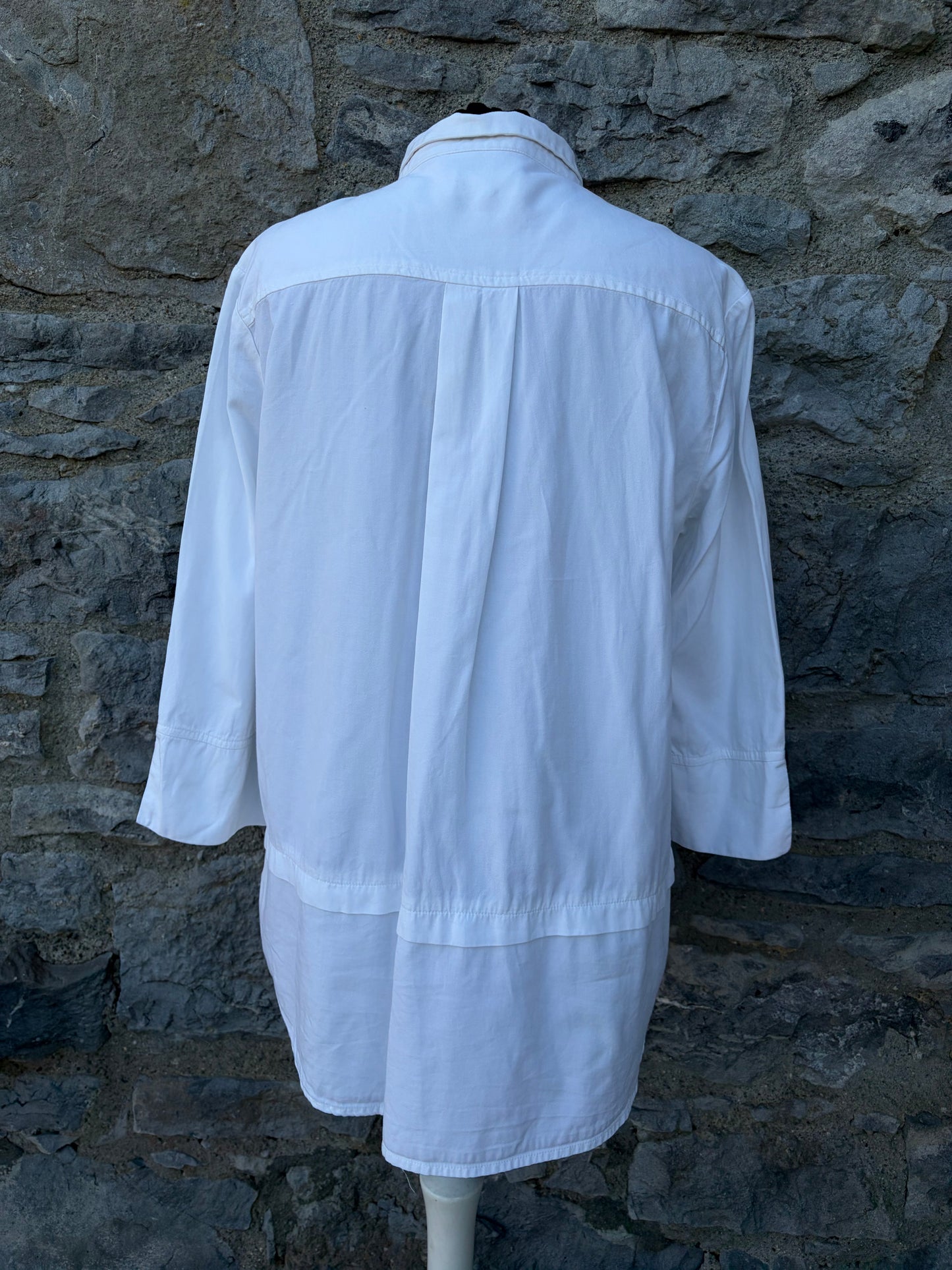 Long white shirt uk 10-12