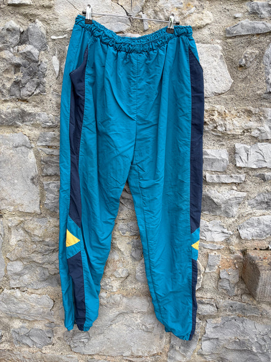 80s teal shell track pants Large