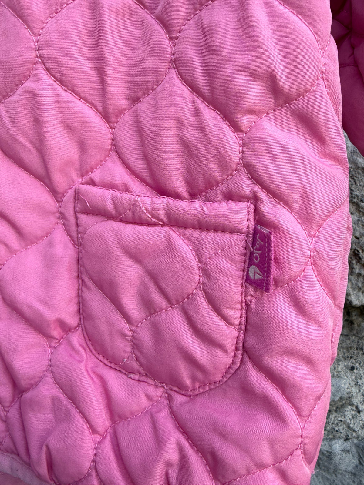 Pink quilted jacket 18-24m (86-92cm)