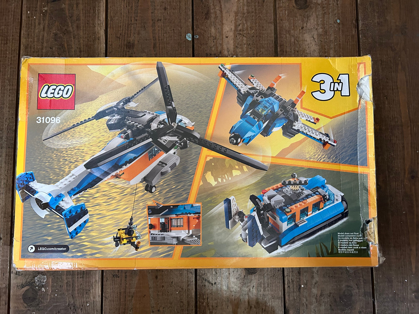 lego creator 3in1 twin rotor helicopter