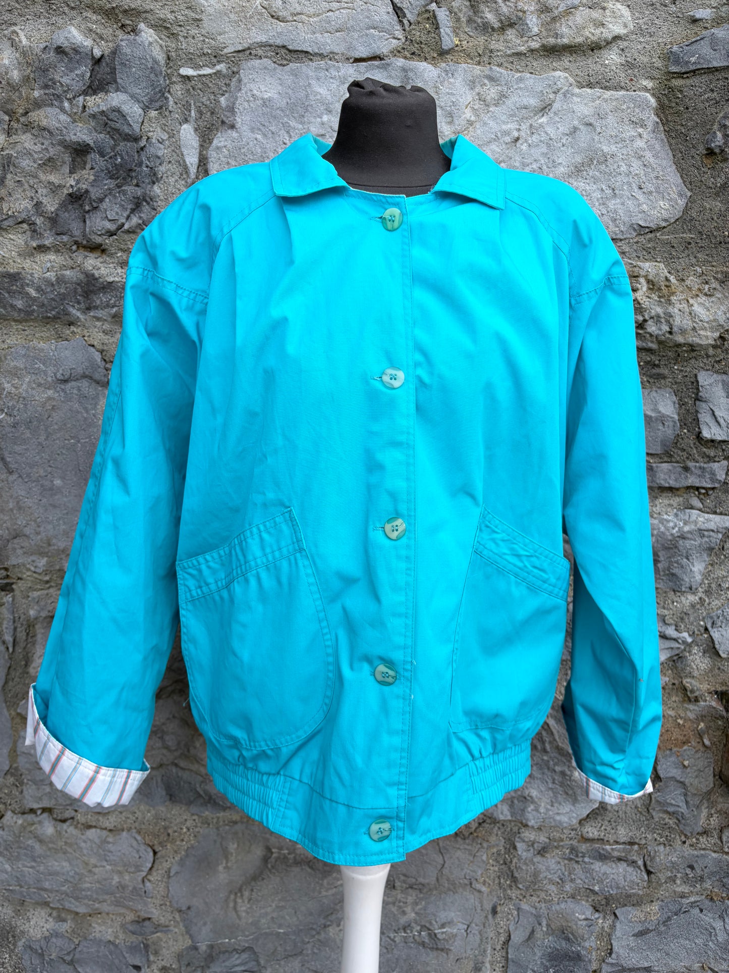 80s blue jacket uk 14