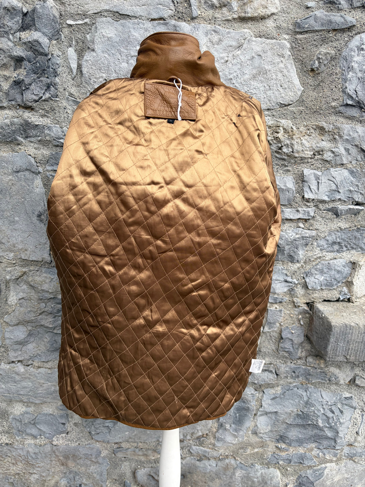 80s brown leather jacket Medium