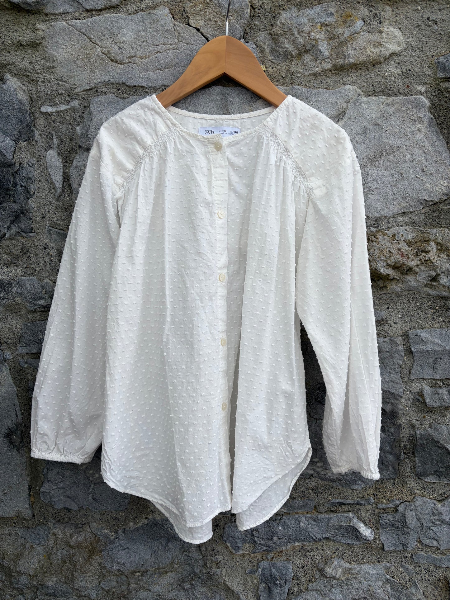 Cream blouse  10y (140cm)