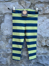 Load image into Gallery viewer, Navy&amp;green leggings  9-12m (74-80cm)
