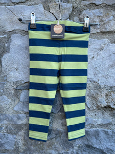 Navy&green leggings  9-12m (74-80cm)
