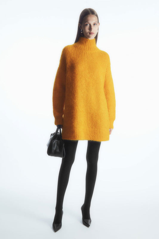 Funnel-Neck Mohair Tunic uk 10-12