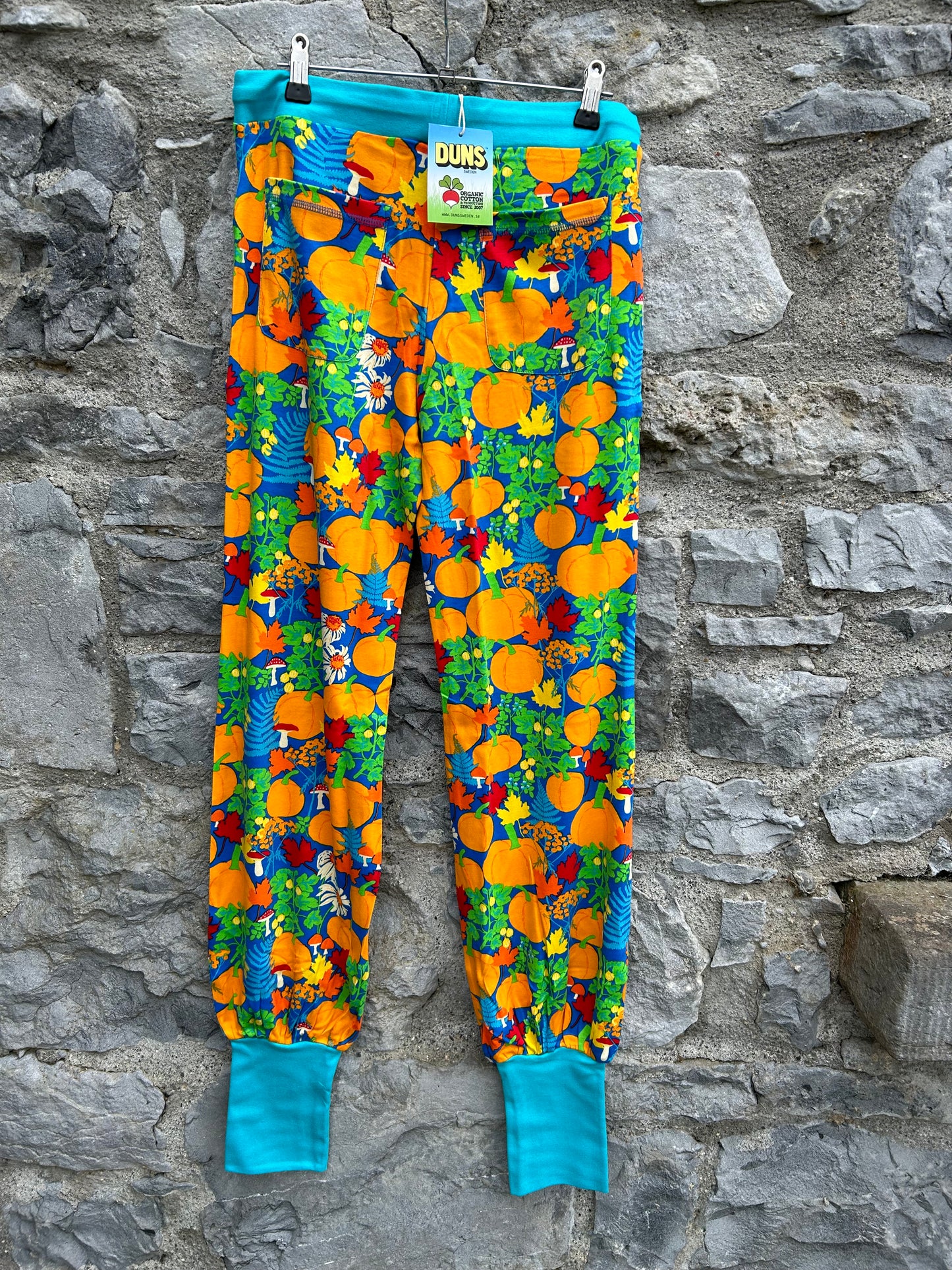 Autumn print blue baggy pants  uk 10-12