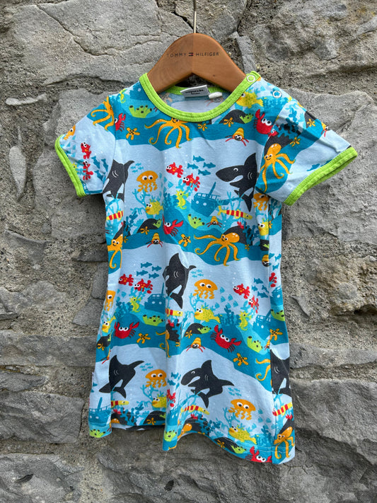 Under the Sea blue dress 2y (92cm)