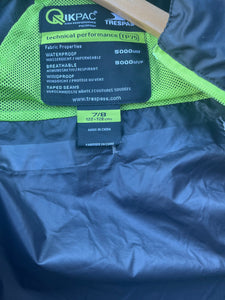 Black rain jacket   7-8y (122-128cm)