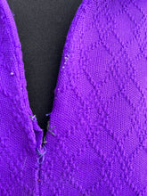 Load image into Gallery viewer, 70s purple top uk 12-14
