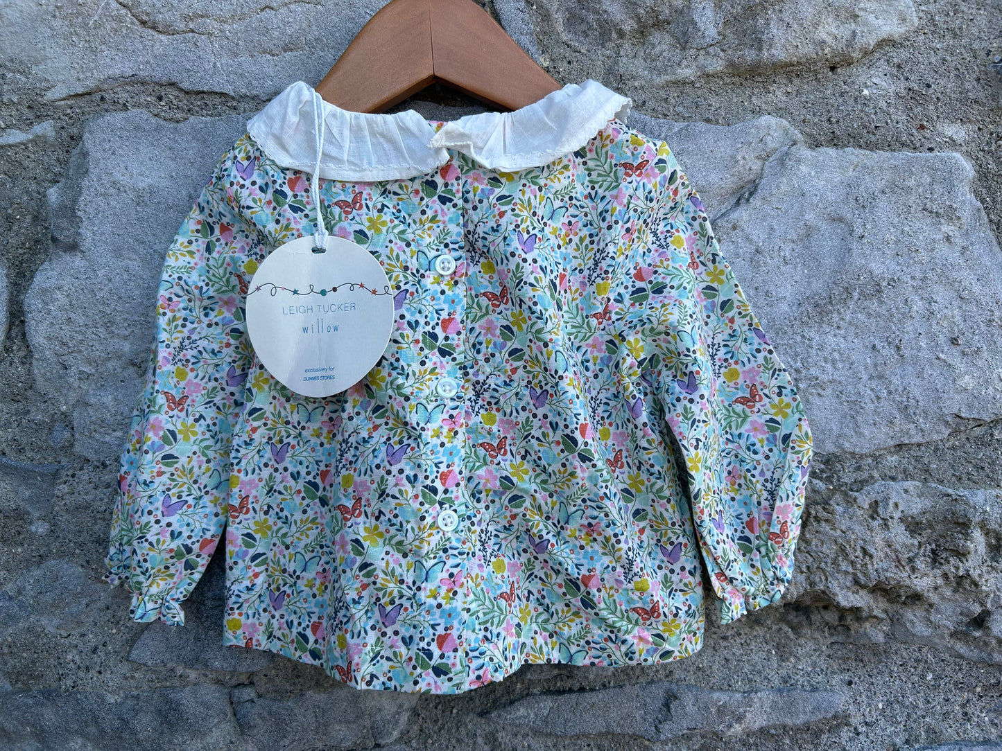 Spring flowers collared top 6-9m (68-74cm)
