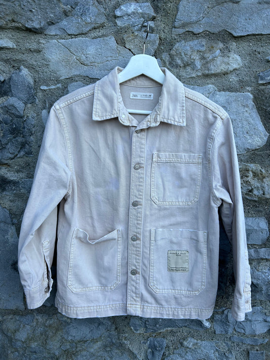 Beige denim overshirt  11-12y (146-152cm)