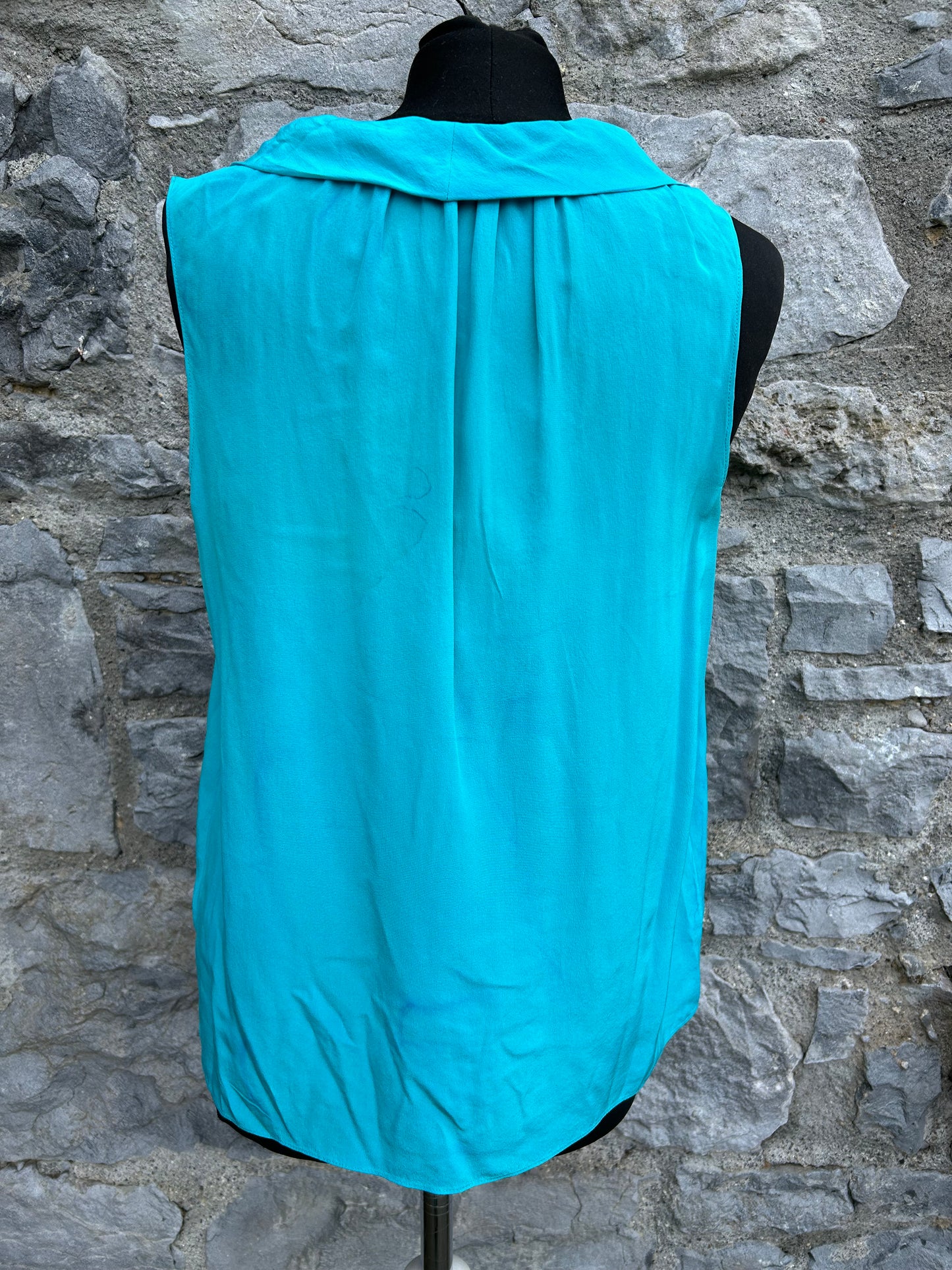 Aquamarine silk top uk 12