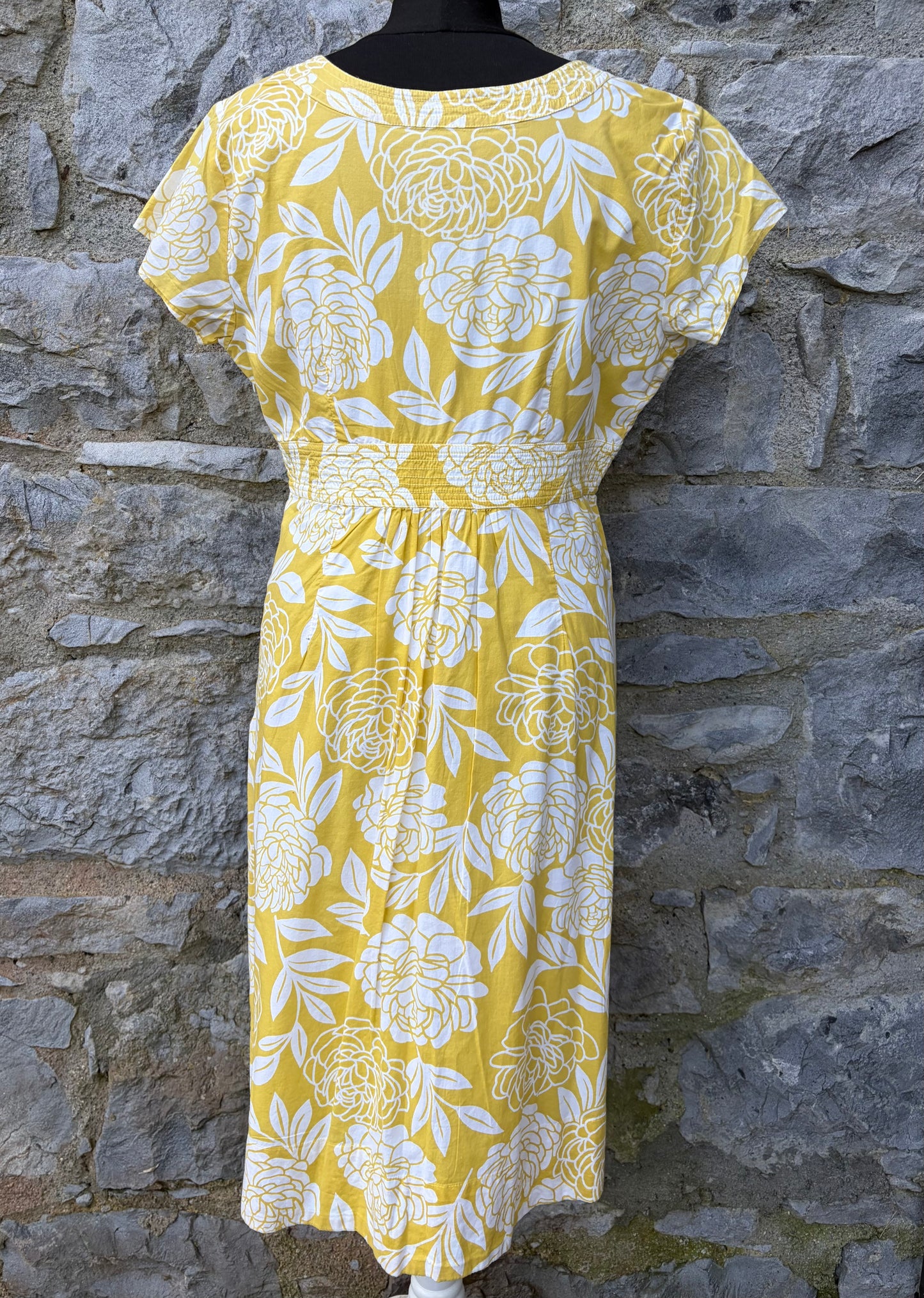 Yellow floral dress uk 12