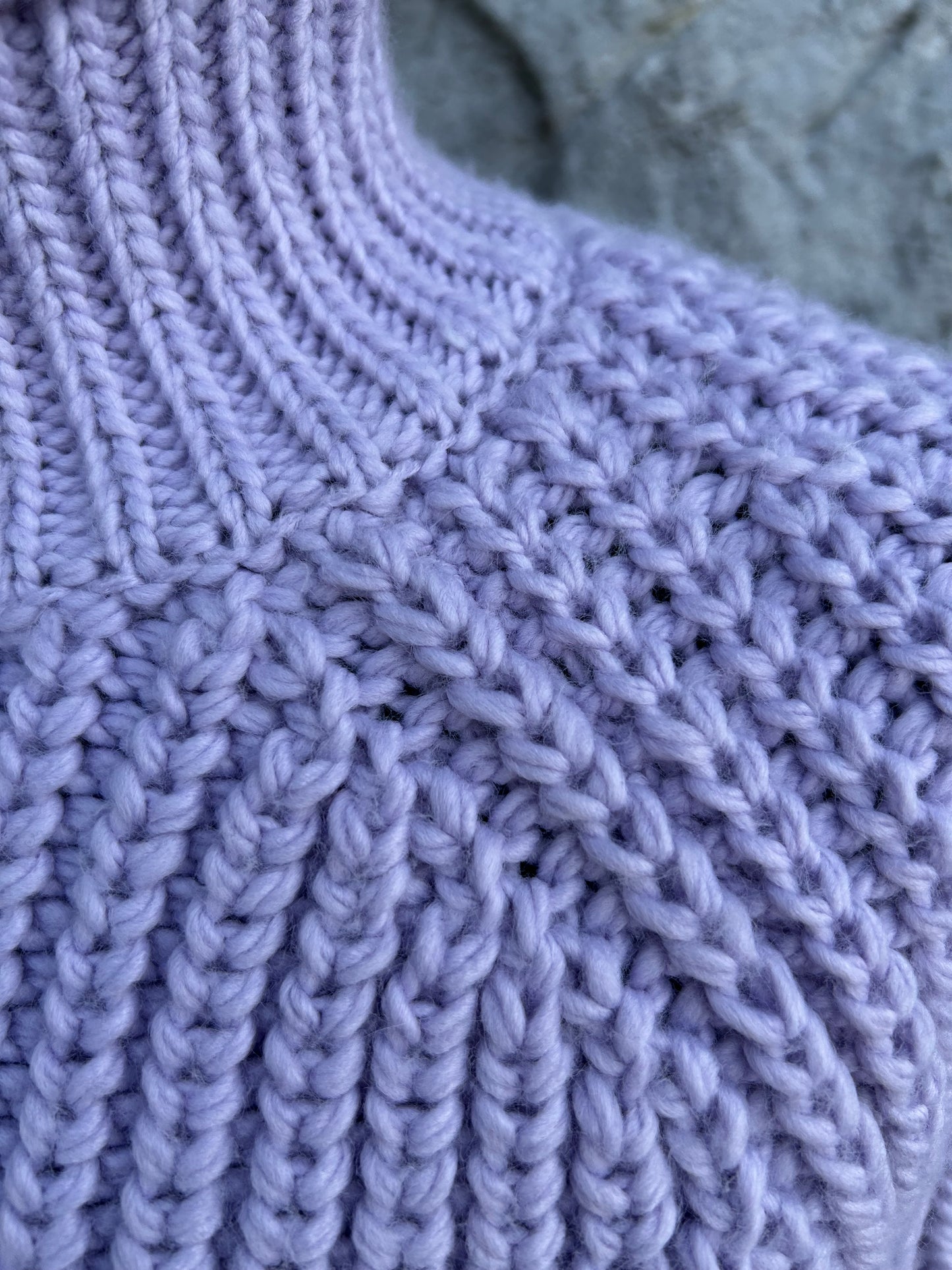 Lilac thick knot jumper uk 10-12