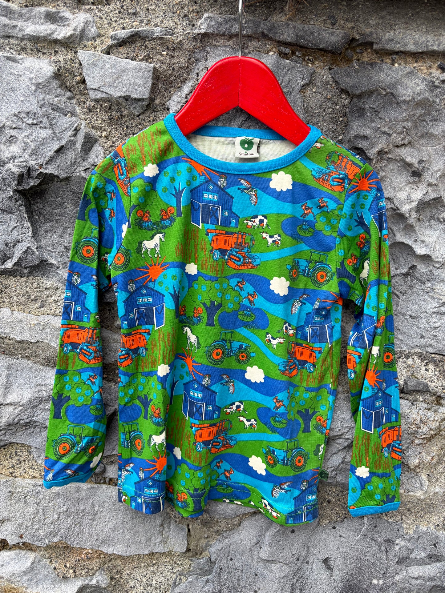 Farm Blue&green top 3-4y (98-104cm)