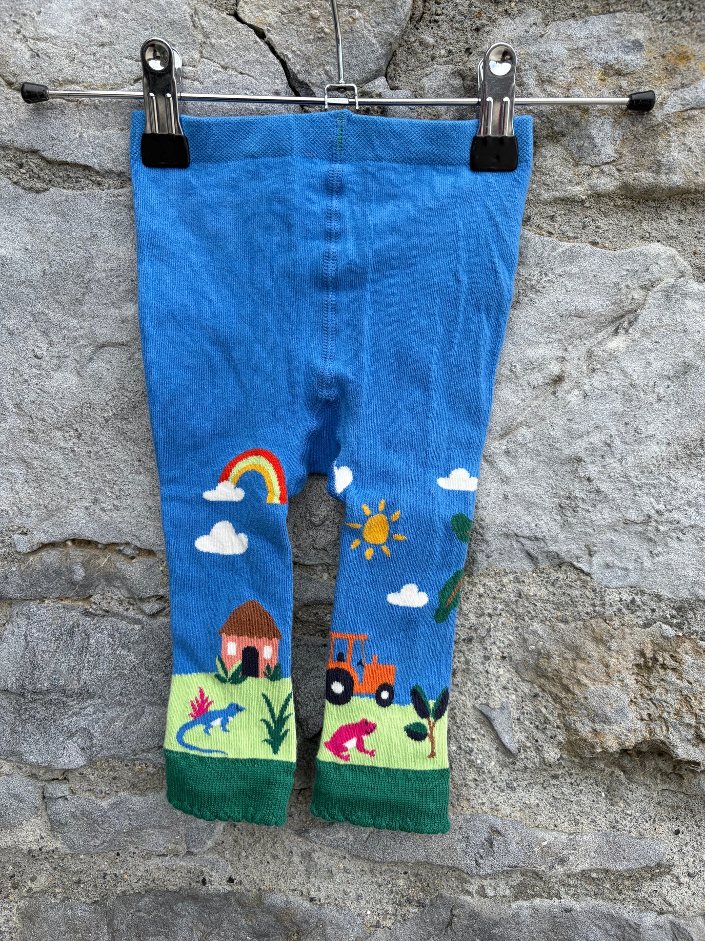 Fun Guys Farm knitted leggings 0-6m (56-68cm)