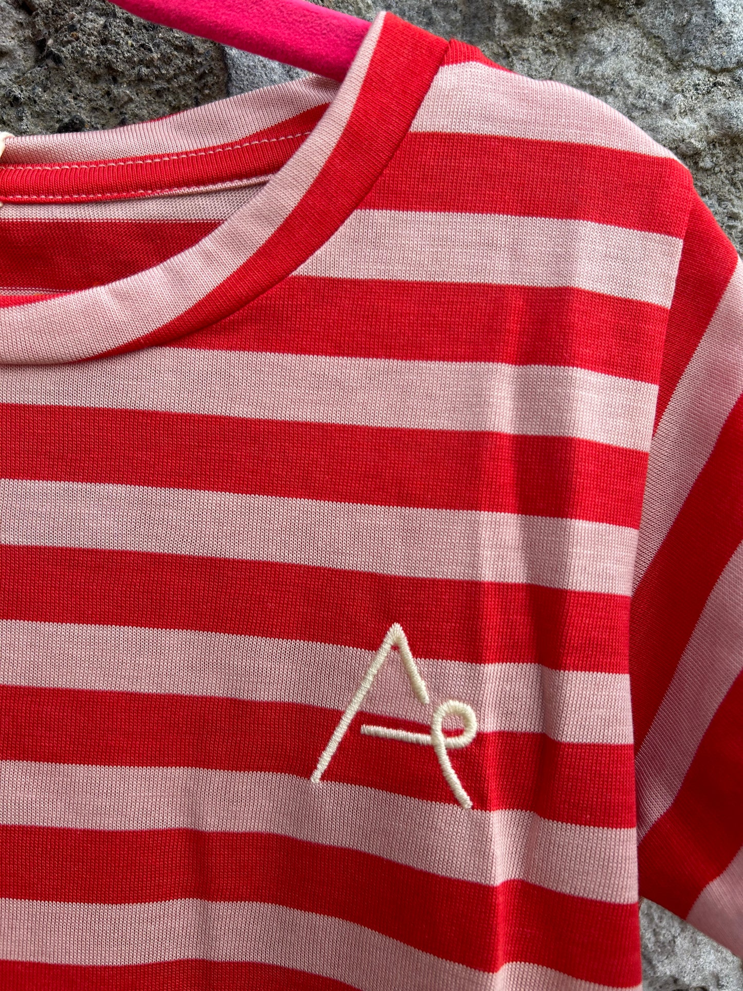 The Bell T-shirt red stripes  4y (104cm)