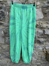 Load image into Gallery viewer, Green tie-dye tracksuit pants uk 12
