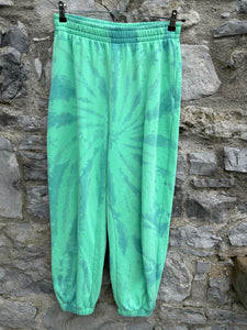 Green tie-dye tracksuit pants uk 12