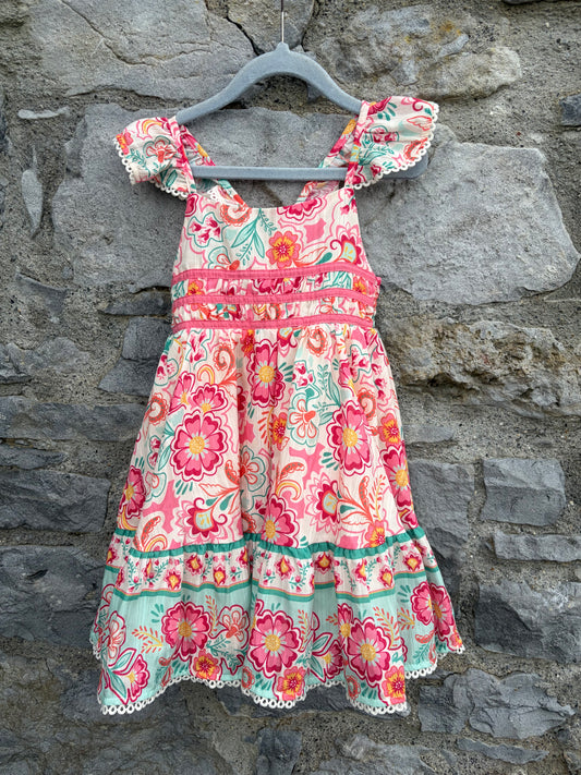 Floral strappy dress 2-3y (92-98cm)