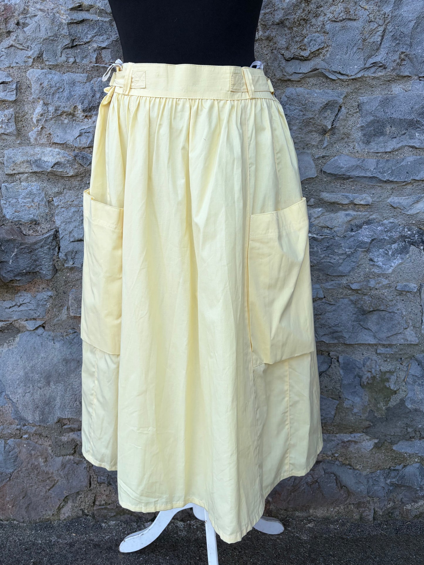 80s yellow skirt uk 12
