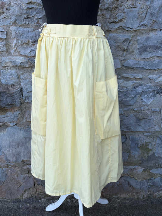 80s yellow skirt uk 12