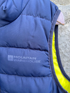 Navy puffy gilet  7-8y (122-128cm)