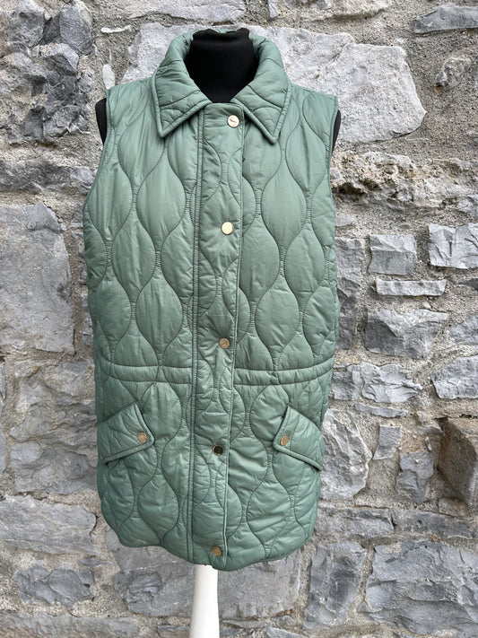 Khaki quilted gilet uk 14
