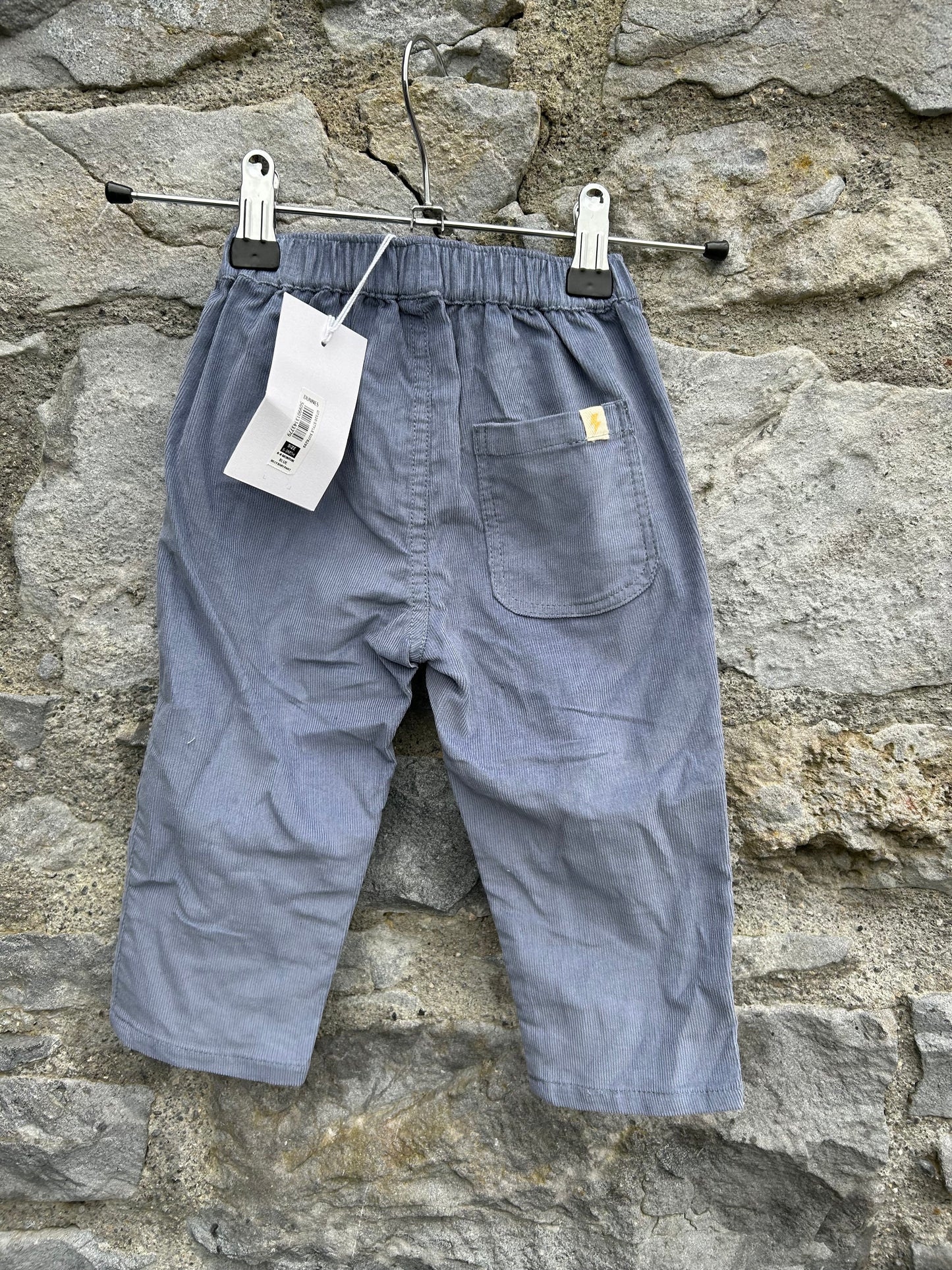 Grey cord pants  6-9m (68-74cm)