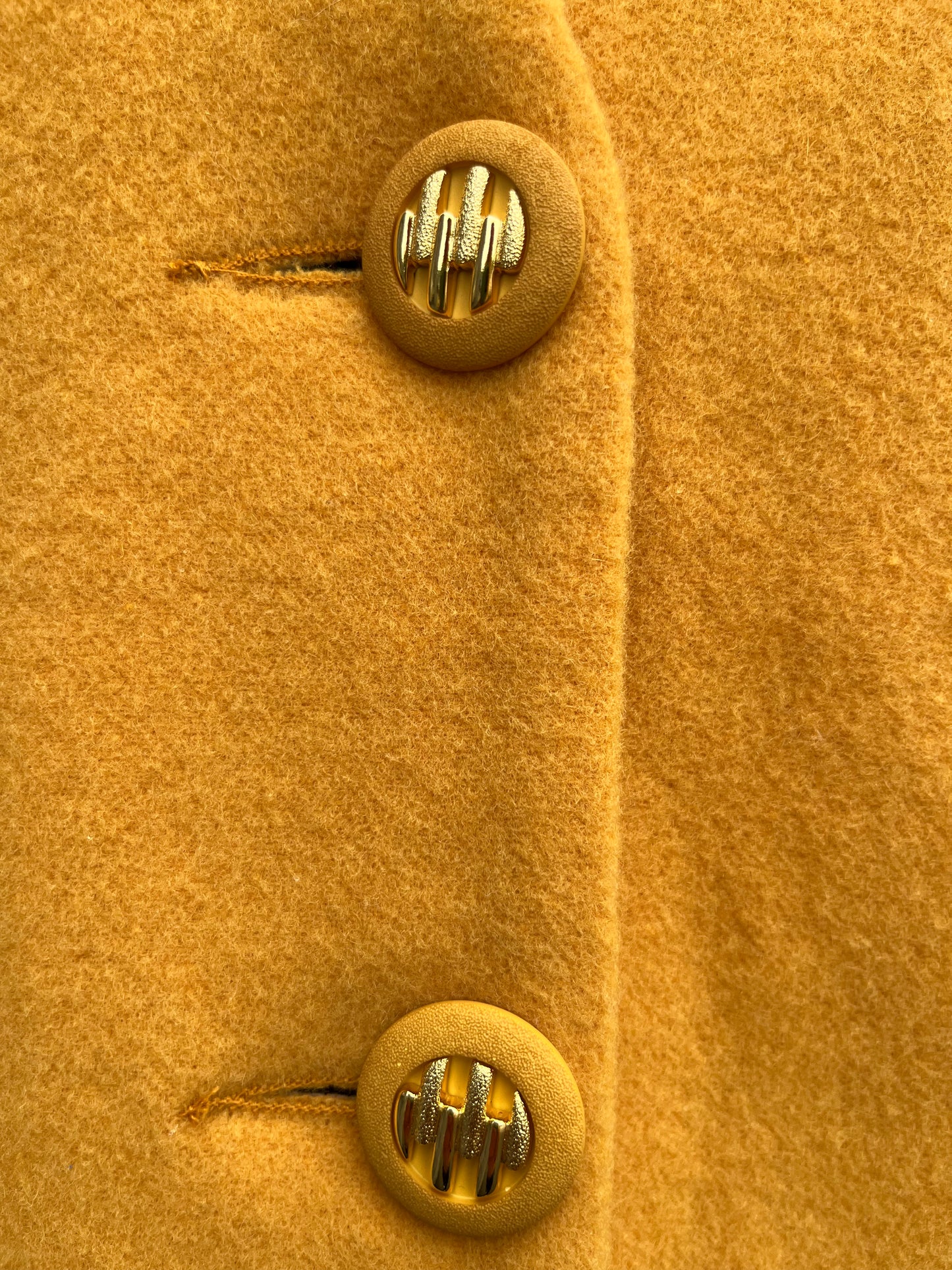 80s yellow woolly jacket uk 12