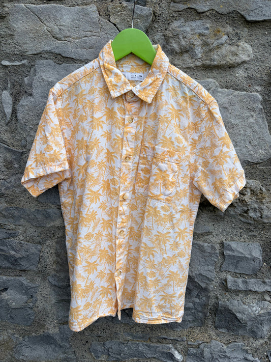 Palm trees orange shirt 8y (128cm)