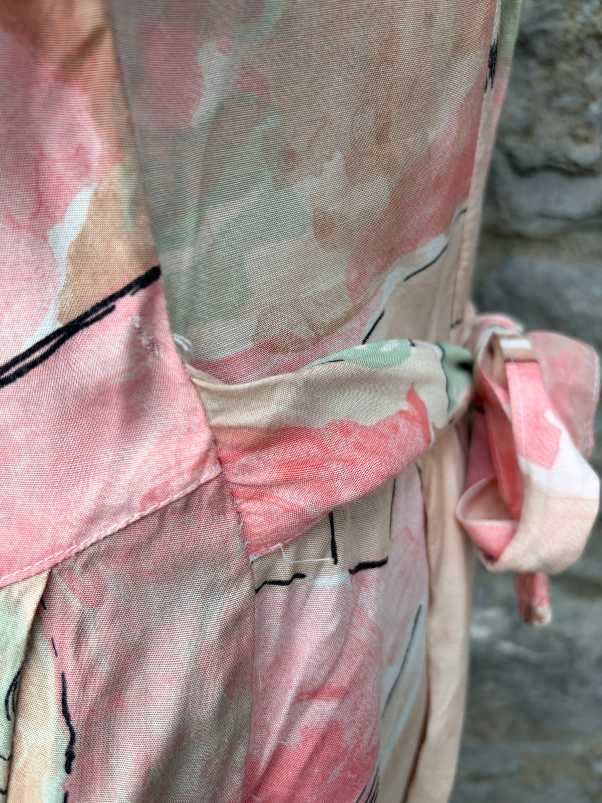 80s pink floral dress uk 12