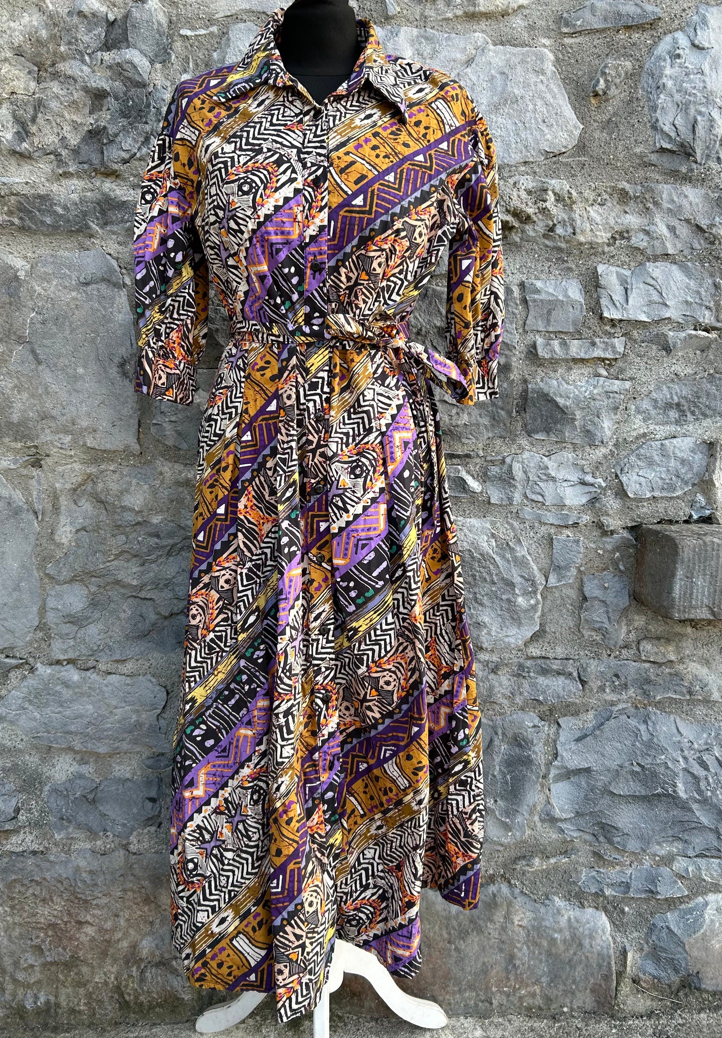 Colourful animal&geometric print dress uk 10-12