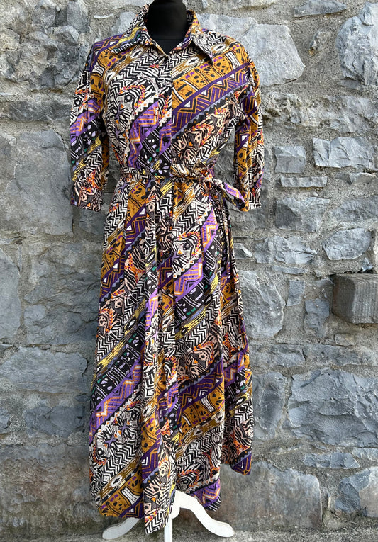 Colourful animal&geometric print dress uk 10-12