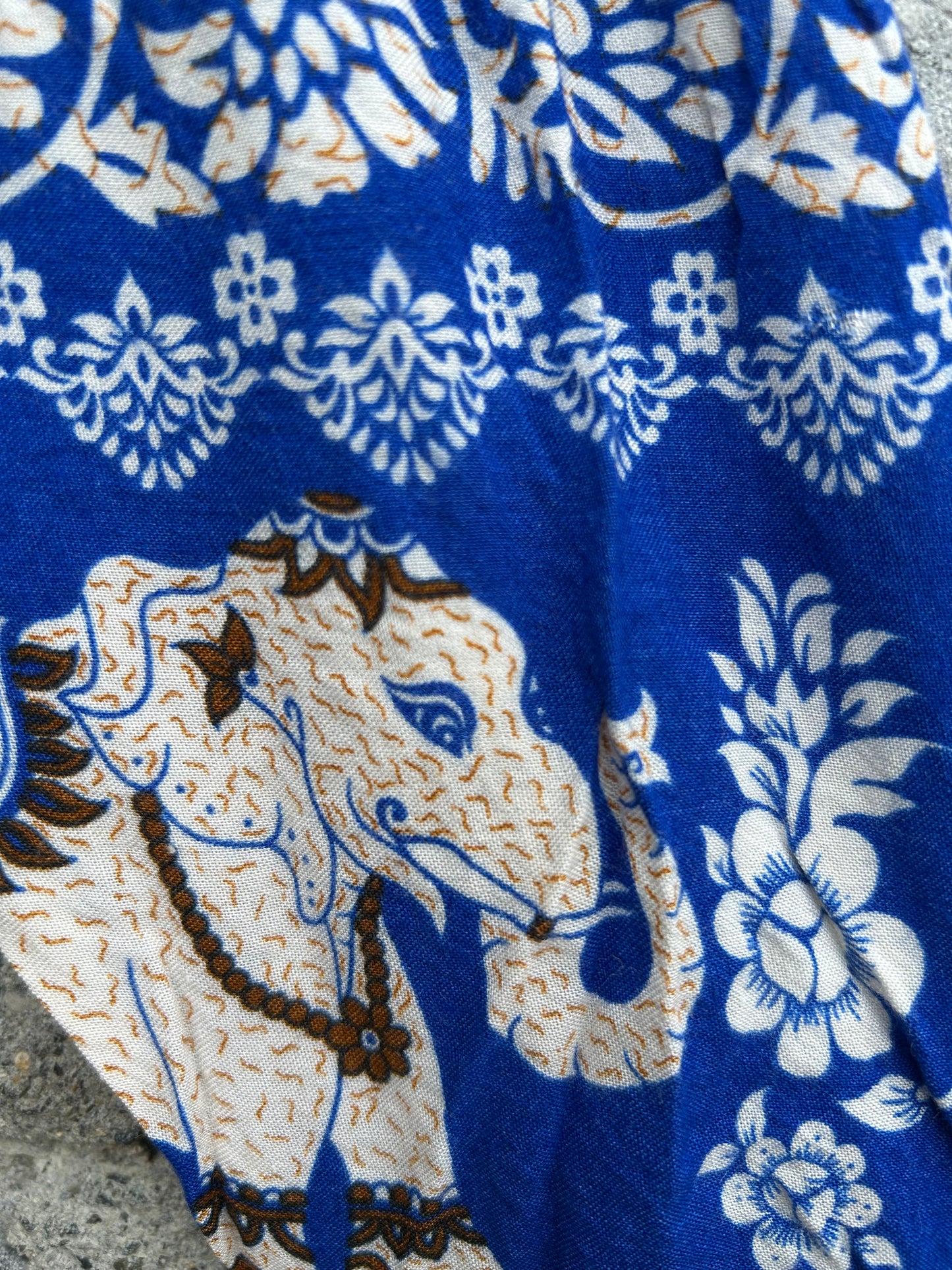 Elephants blue baggy pants  0-3m (56-62cm)