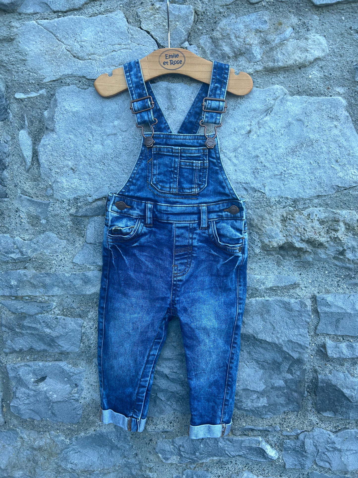 Denim dungarees 9-12m (74-80cm)