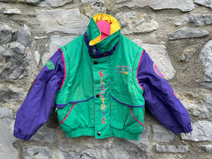 80s green fun jacket  3-4y (98-104cm)
