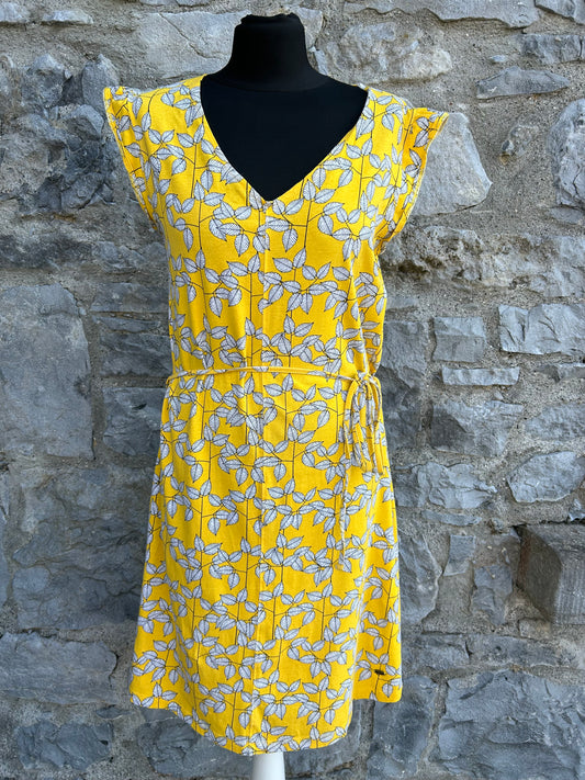 Yellow leaves dress uk 10