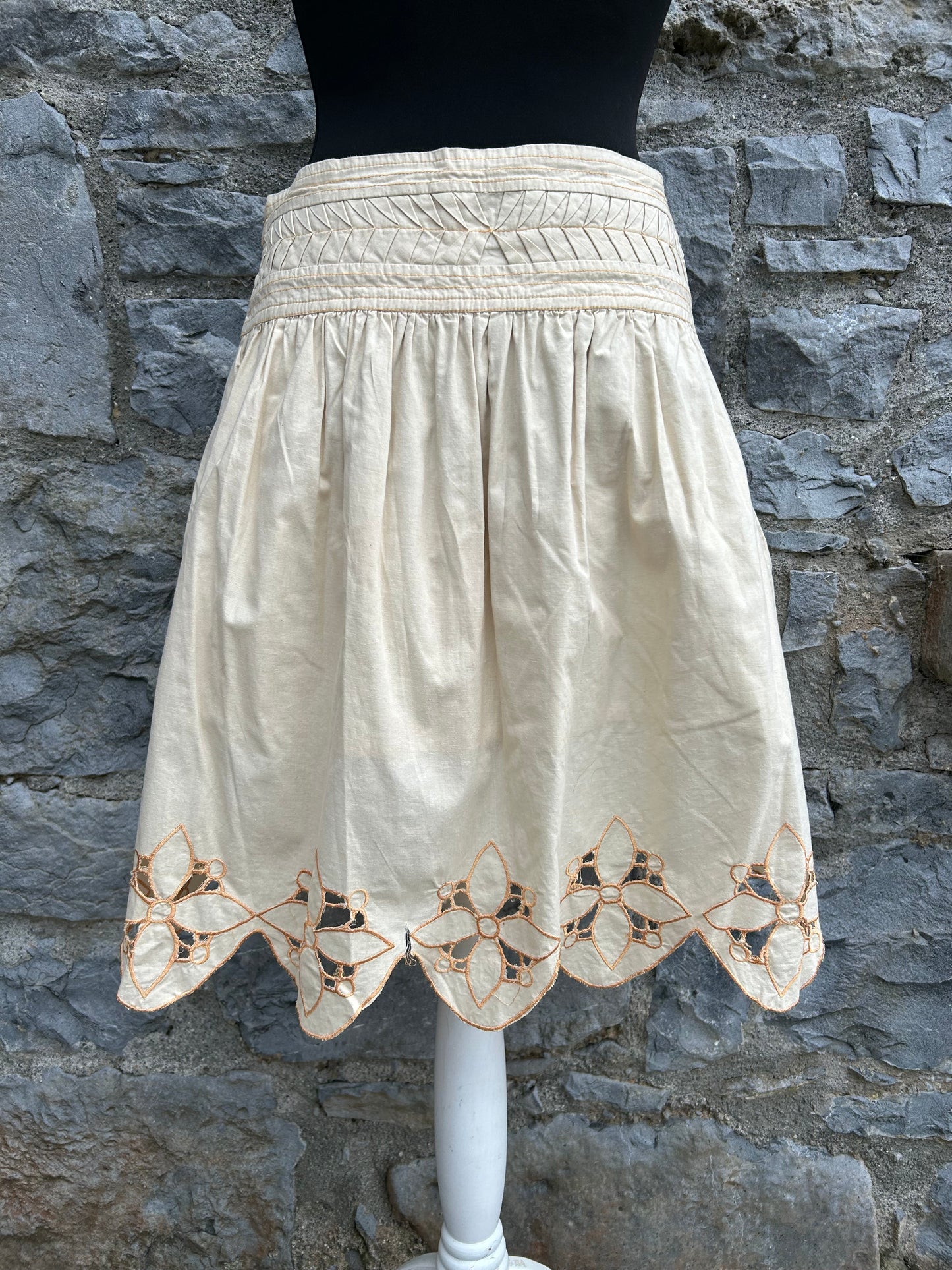 Beige skirt uk 10-12