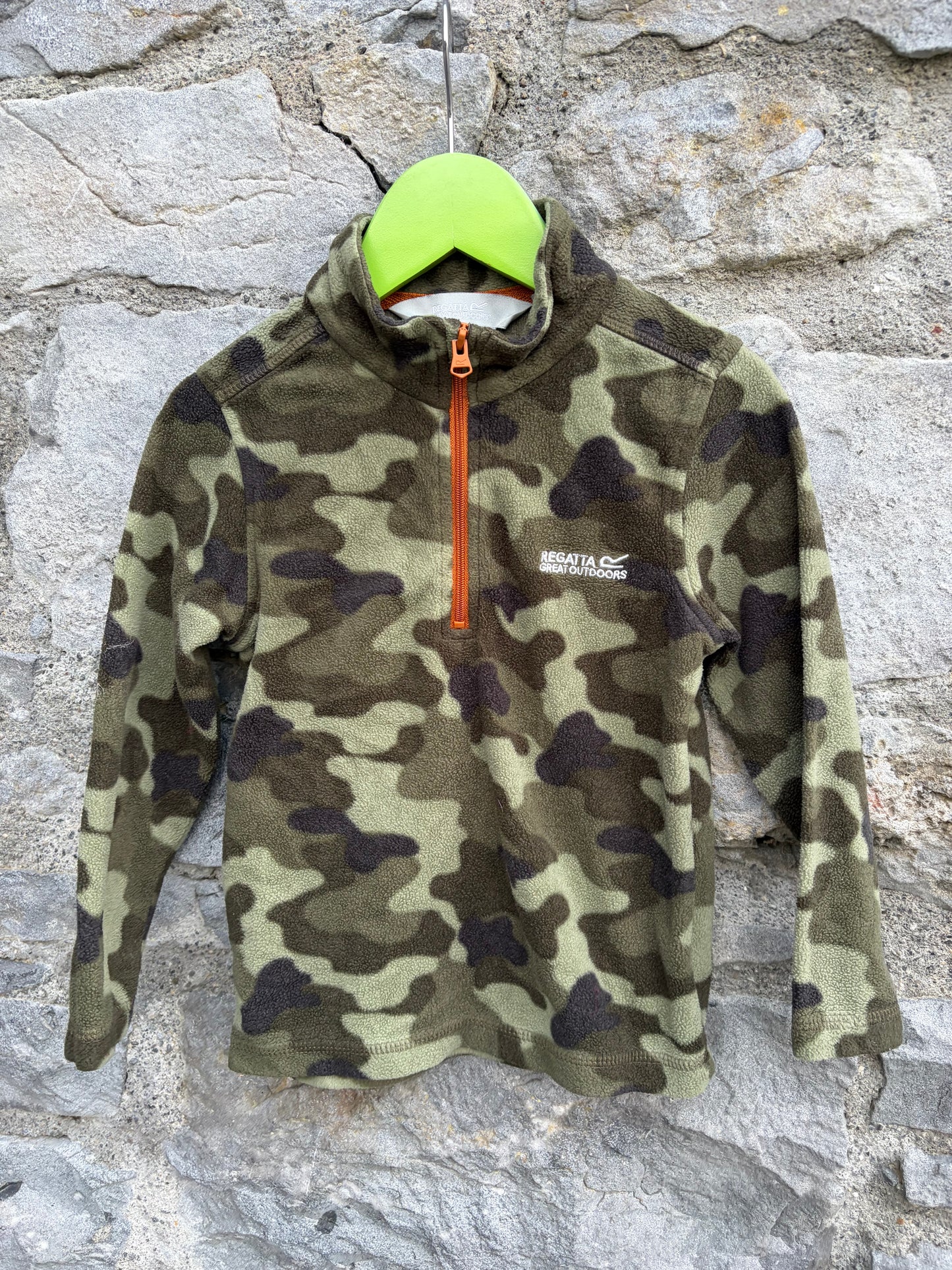 Camouflage khaki fleece  4-5y (110cm)