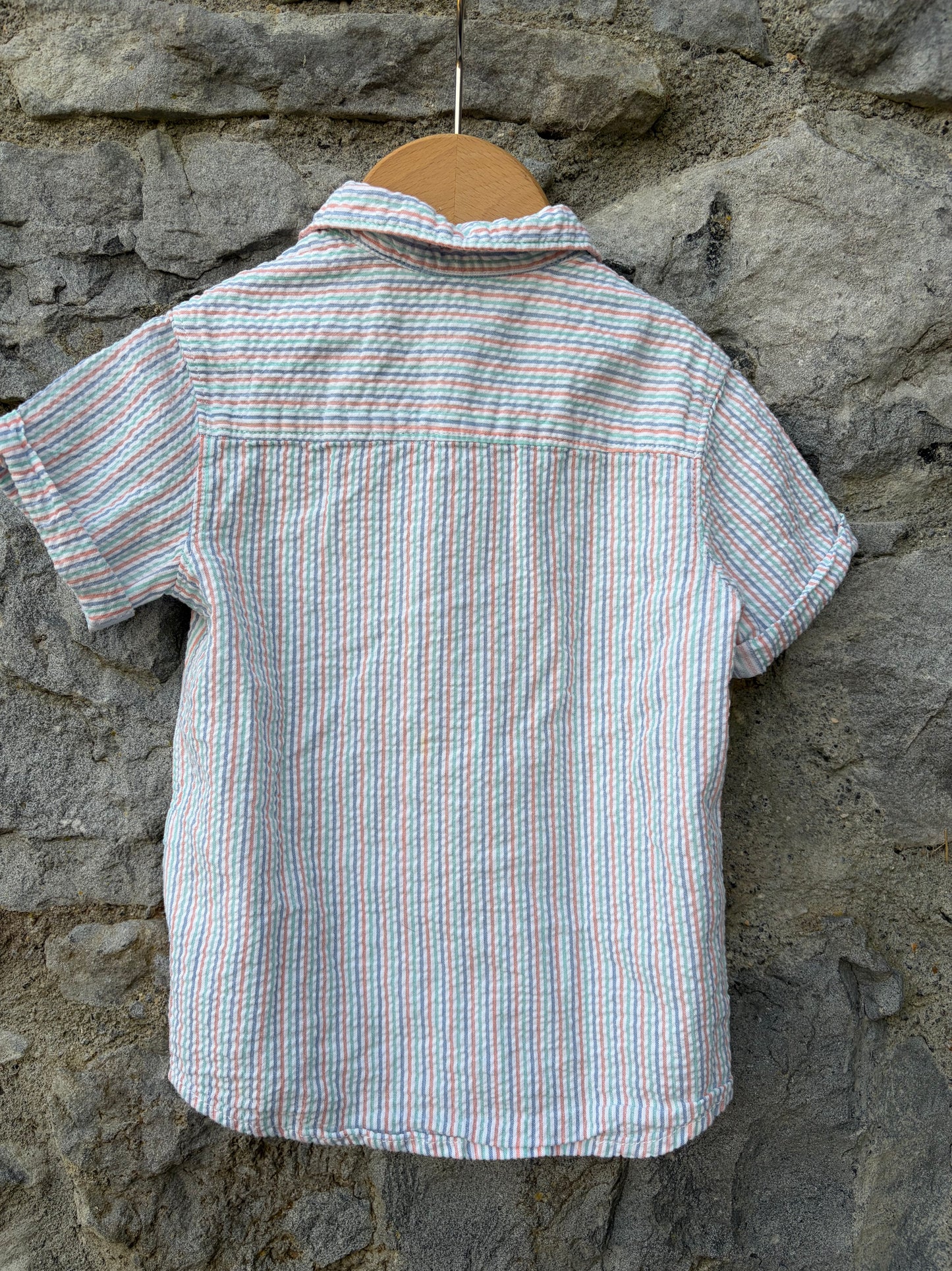 Colourful skinny stripes shirt  2-3y (92-98cm)