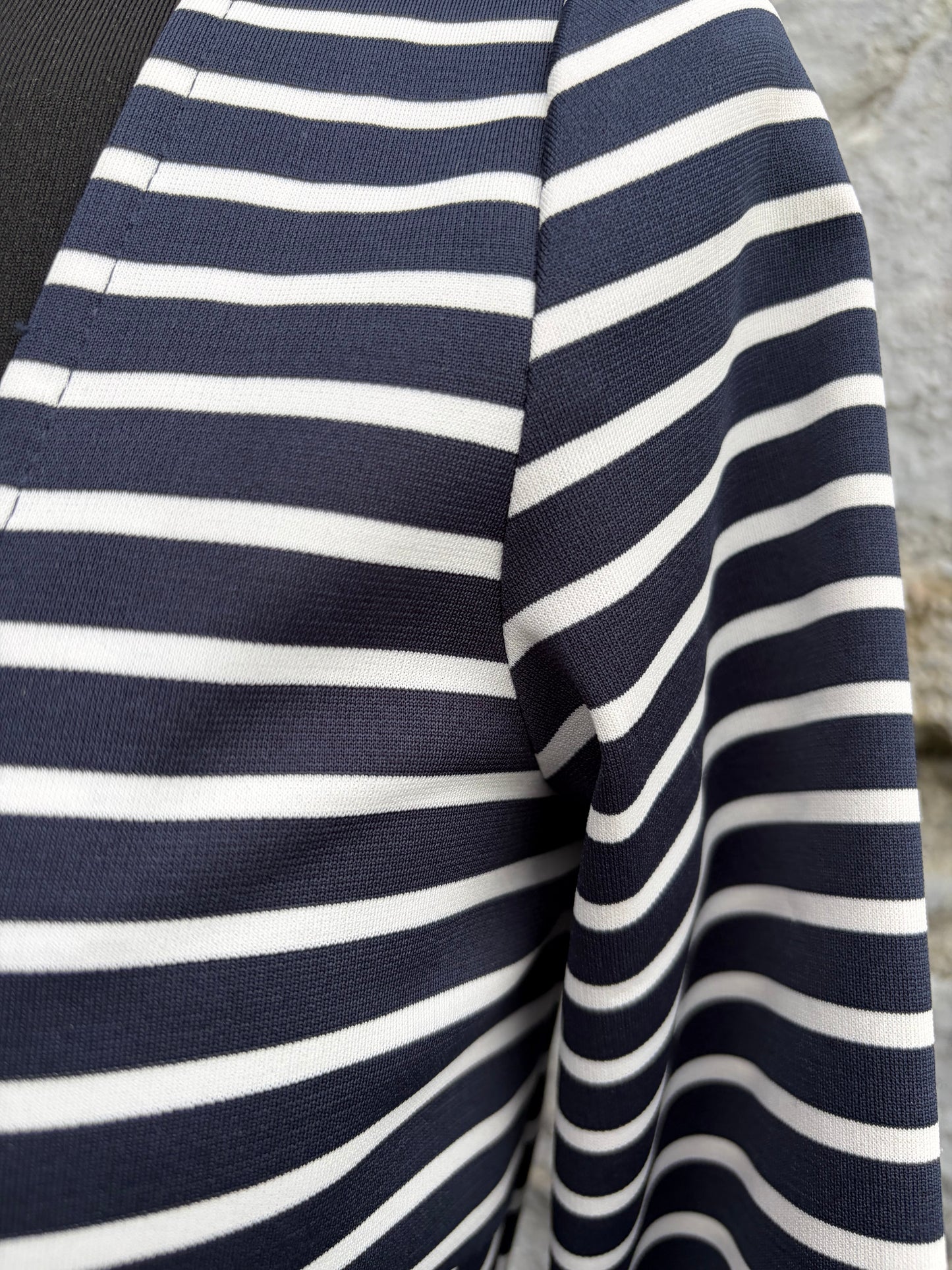 Square neckline stripy dress uk 8