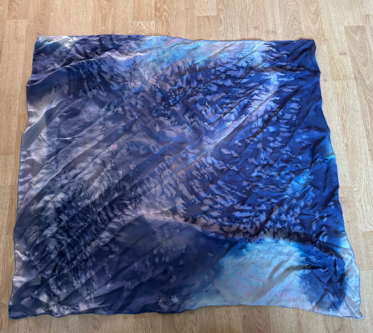 Blue ombre scarf