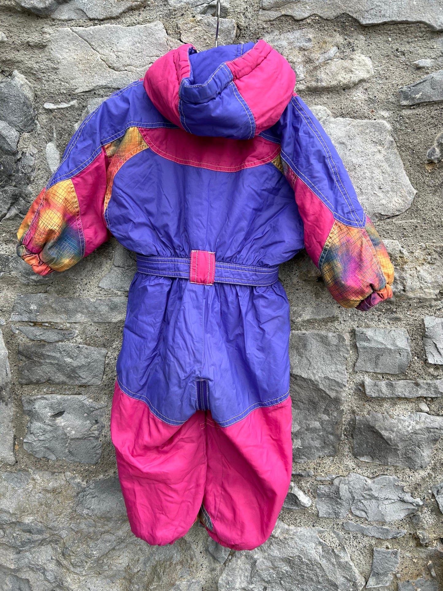 80s purple&pink snow suit  18m (86cm)