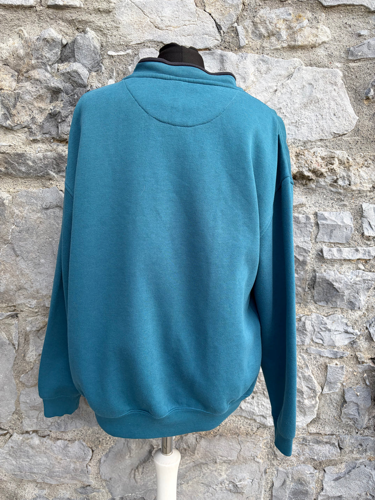 90s Donnay petrol sweatshirt Small